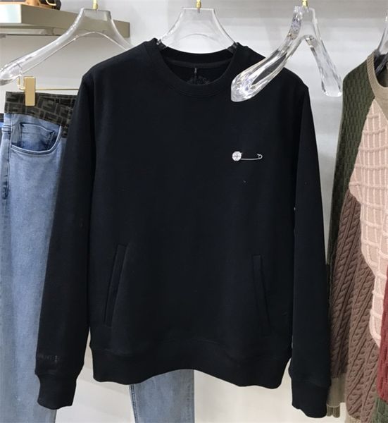 

новая кожа сшитые крестообразные мужские и женские плюшевые свитер, Black