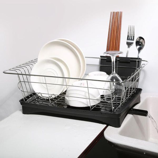 

mats & pads stainless steel dish drainer drying rack kitchen storage holder organizer basket