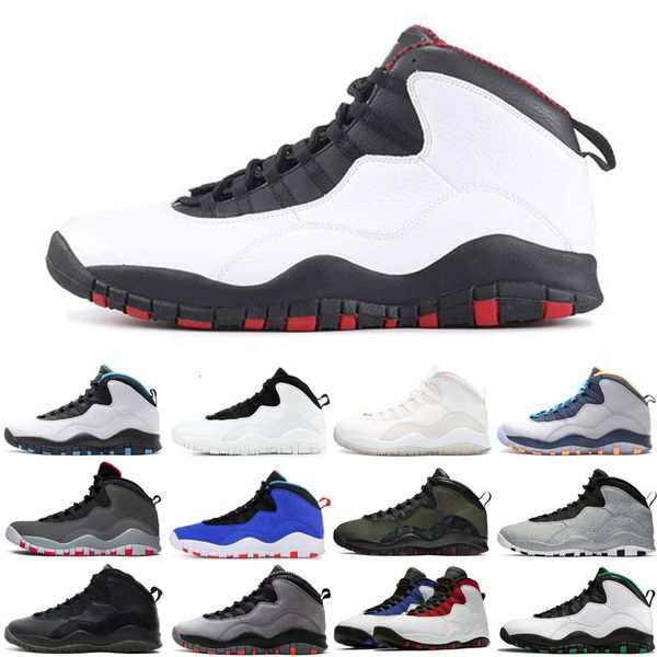 

new arrival 10 10s men shoes chicago fusion red grey infrared im back mens outdoor sneakers trainers sports shoes