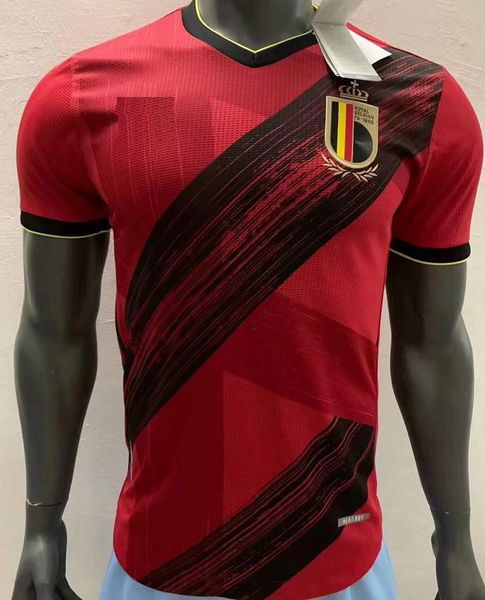 

2020/21 thailand player version belgium soccer jersey uniforms lukaku hazard de bruyne football jersey h.vanaken tielemans soccer jersey, Black;yellow