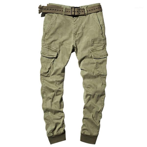 

men's spring autumn joggers cotton cargo pants camouflage print tactical pants trouser men casual streetwear overalls1, Black