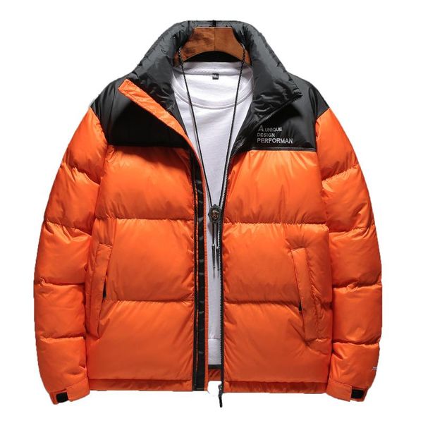 

long-sleeved warm park coat men down cotton coat brand clothing winter warm men's thick casual, Black