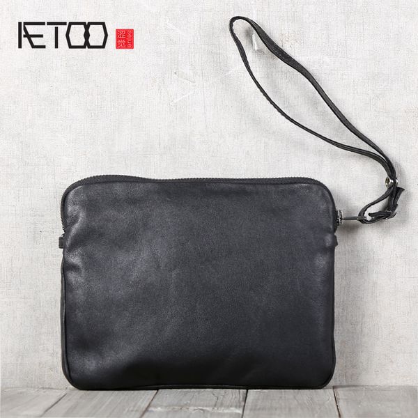 

hbp aetoo men's handmade cowhide handbags with shoulder-shouldered hand bag