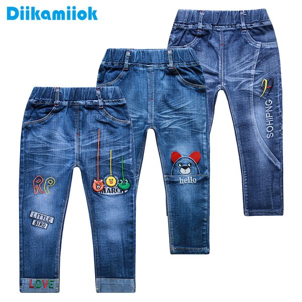 

new arrival fashion jeans for boys clothes kids denim pants child clothing casual baby boy autumn winter jeans trousers 1-7 year lj200821, Blue