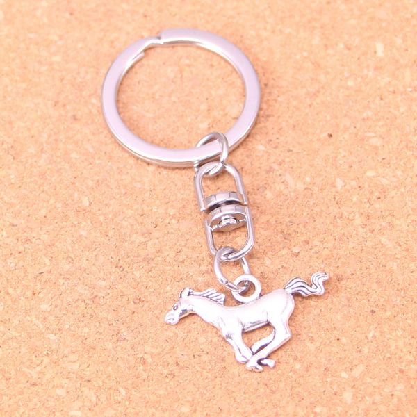 Portachiavi di moda 12 * 28mm cavallo da corsa destriero Pendenti Gioielli fai da te Portachiavi per auto Titolare souvenir per regalo