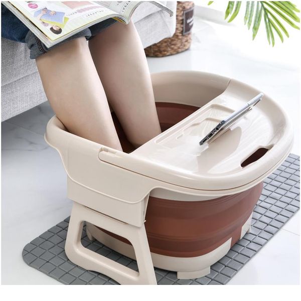 

foldable foot bath bucket footbath plain foaming massage bucket foot soaking bucket sauna bathtub bath basin reduce bbypsw