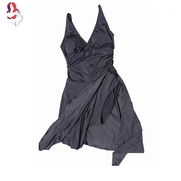 

uchiha lq 2020 new large size pure colour full skirt bikinis women swimsuit brazilian biquini sete beach wear1, White;black