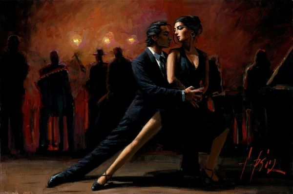 

artworks tango in buenos aires home decor handpainted &hd print oil paintings on canvas wall art pictures 210107
