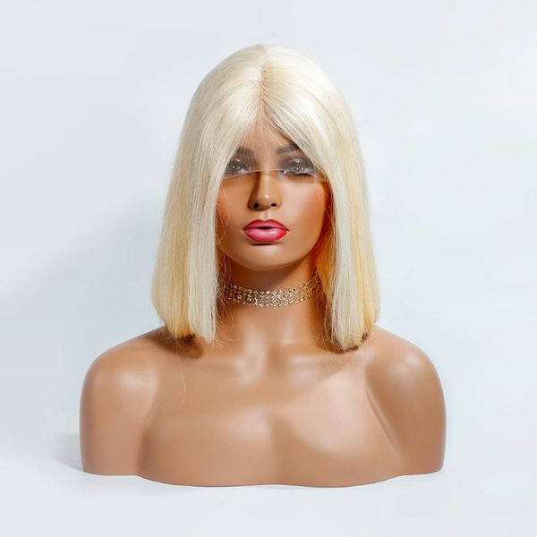 

613 bob wig t-style transparent lace factory wholesale price, Black;brown