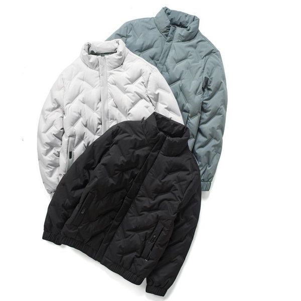 

men's down & parkas 80 white duck cotton padded jacket autumn and winter coat trend thickened chaochao brand clothing, Black