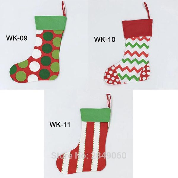 

christmas decorations merry candy gift stocking cloth santa claus socks 200pcs/lot tree hanging party decoration large stocking1