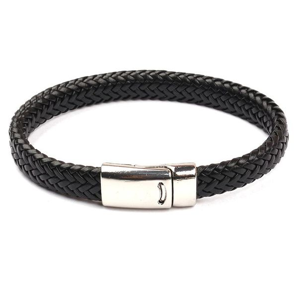 

2021 New Arrival Magnet leather Bracelet Bangle Genuine Leather Hand Chain Buckle Friendship Men Women Bracelet SL098, Golden;silver