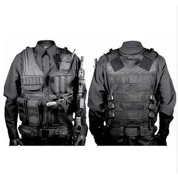 

hunting jackets tactical vest combat armor vests mens army adjustable outdoor cs training, Camo;black