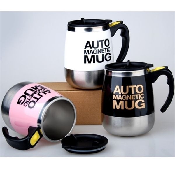 

auto magnetic mug coffee milk mix cups 304 stainless steel tumbler creative electric lazy self stirring mug c19041302