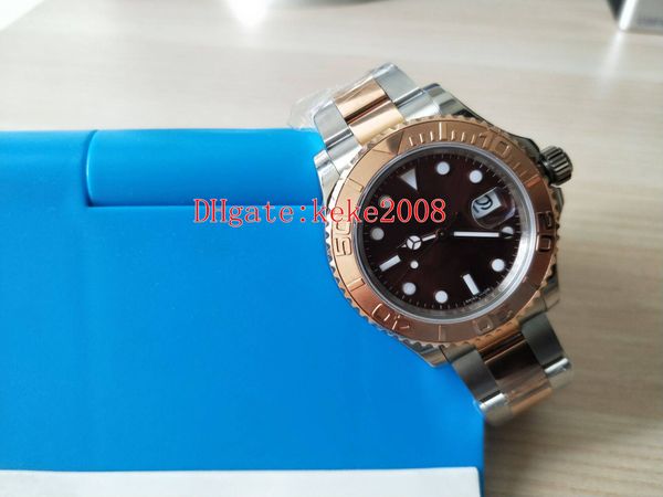 

excellent bp factory wristwatches 40mm 116621-0001 116621 18k rose gold two tones 2813 movement mechanical automatic mens watch watches, Slivery;brown
