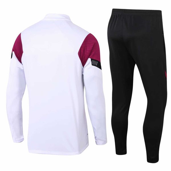 

20-21eiffel pairs embroidery football training tracksuit men sportwear track suits football running long sleeve pullover shirts jogger pants, Gray