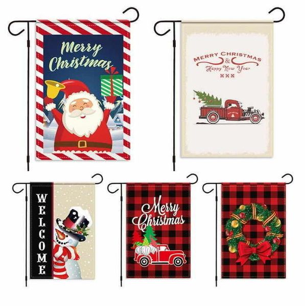 

christmas hanging flag santa banner merry christmas outdoor ornament xmas new year gift home party garden decoration 32*49cm ggb2809