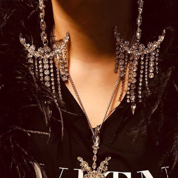 

advanced sense long diamond tassel earrings swimsuit bandage bathing suits pad