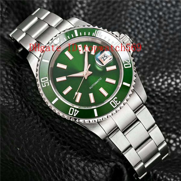 

2019 wristwatch mens watch diving watches sport watch swiss 8215 automatic mechanical 28800 vph sapphire 316l stainless steel super luminous, Slivery;brown