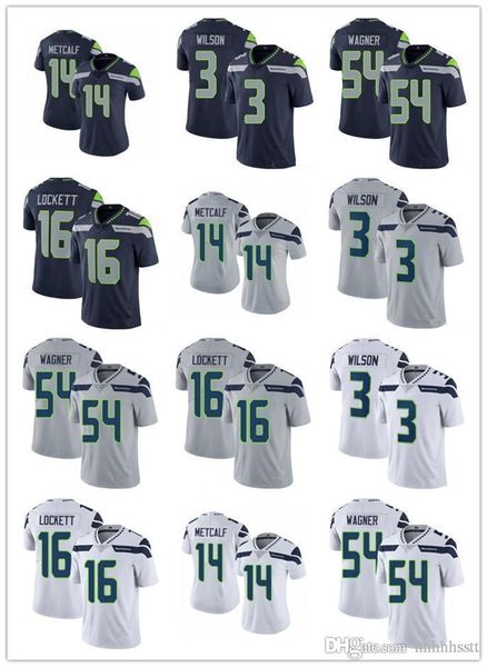 

men women seattle seahawks 3 russell wilson 14 dk metcalf 16 tyler lockett 54 bobby wagner football jerseys youth, Black;red