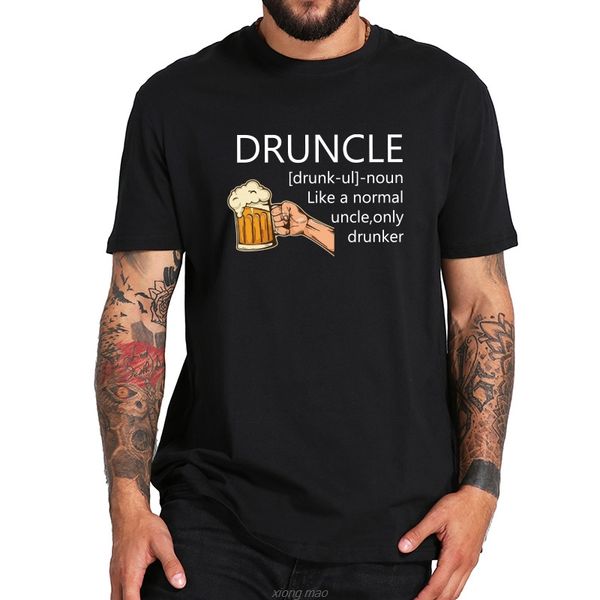 

druncle like a normal uncle only drunker tee humor gift clothes % crew neck eu size sport hooded sweatshirt hoodie men t shirt