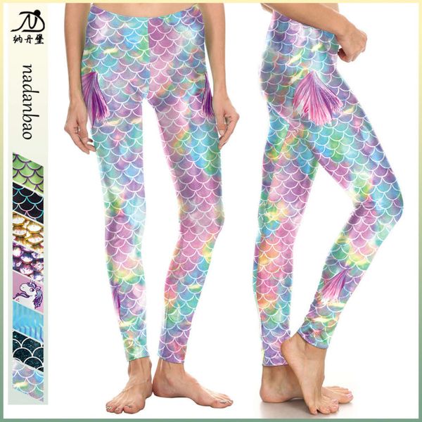 

new product summer 2020 fish scale underpants women's capris, Black;white