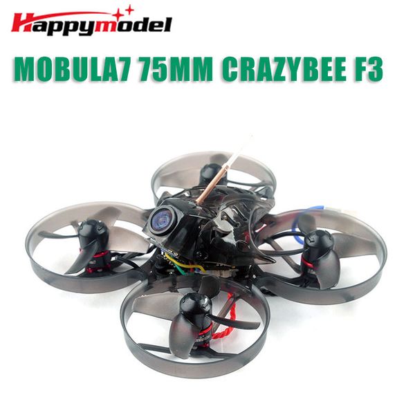 

happymodel mobula7 v2 75mm whoop crazybee f3 pro osd 2s fpv racing drone quadcopter w/ upgrade bb2 esc 700tvl bnf 201015
