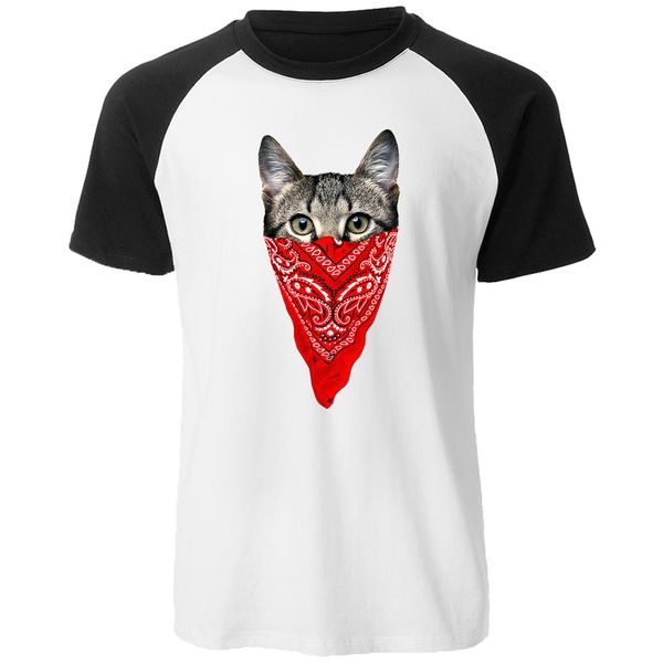 

summer mens casual streetwear lovely cat print raglan short sleeve animal male tshirt sport hooded sweatshirt hoodie men t shirt
