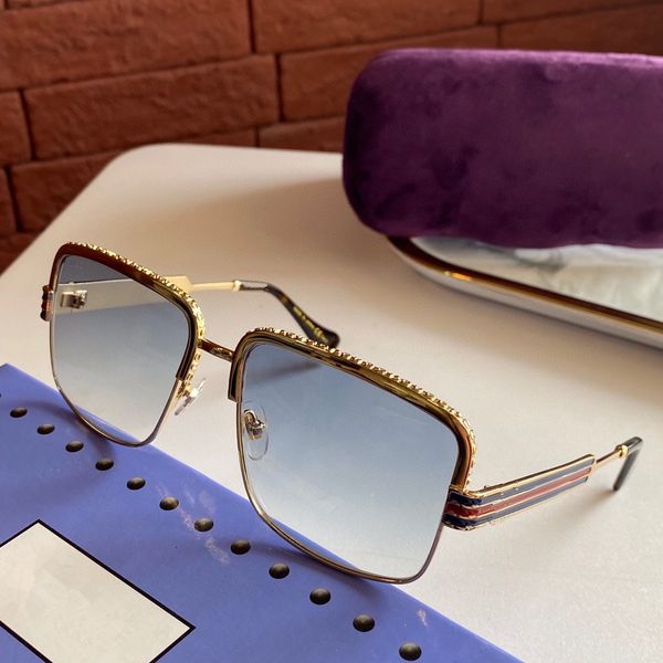

2021 autumn and winter new 0855 fashion temperament men's and women's sunglasses metal embellishment size 59*17*135