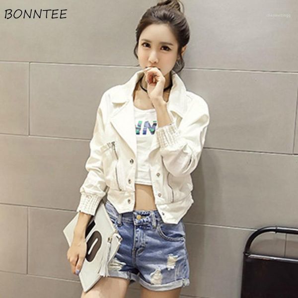 

jackets women denim loose all-match solid color simple daily korean style womens clothing leisure trendy elegant students spring1, Black;brown