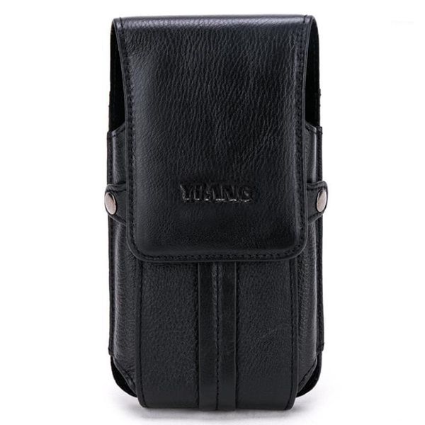 

waist bags yiang brand cowhide belt wallet for men multi-card mobile phone bag designer clear pouch black leather fanny pack small1