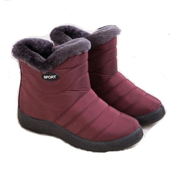 

2020 новые зимние ботинки для женщин, нескользящей нижней обувь, теплые меховые ботинки снега зимой для того, чтобы согреться, лодыжки женщи, Black