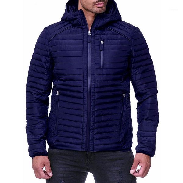 

men down jacket casual fashion winter jacket men hooded windbreaker white duck coat male outwear cotton padded1, Black