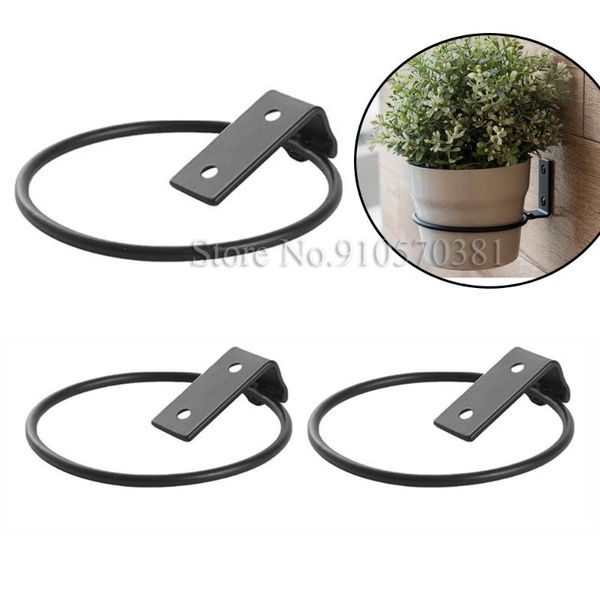 

hooks & rails 9pcs ring flower pot rack,over the deck adjustable holder,rail fence planters balcony art