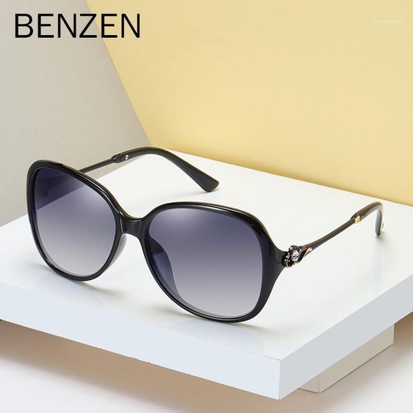 

benzen sunglasses women luxury rhinestones sun glasses for female uv 400 polarized ladies driving glasses 66611, White;black