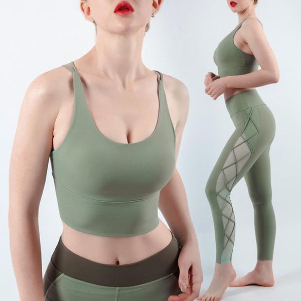 

women sports running bra pull up wireless cross fitness gym underwear vest solid color workout crop female sportswear1, White;black