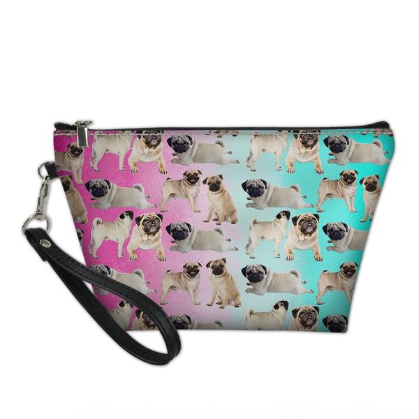 

kbhes pu women's flat-mouth pattern animal t04hj wash travel bag cosmetic baghandbag printing bagportable small handbag cosmetic