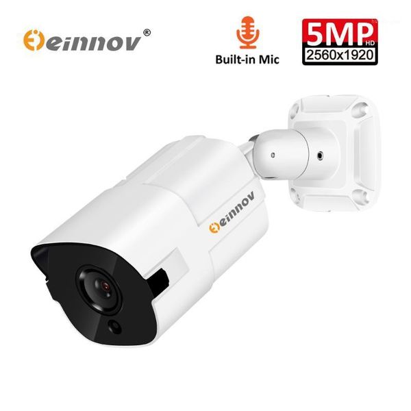 

mini cameras einnov hd 5mp h.264+ audio record ip camera poe home security video surveillance p2p onvif motion detection pet1