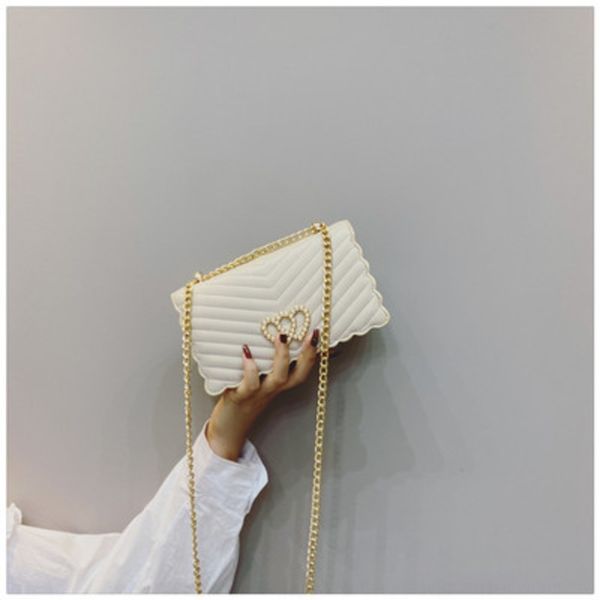 

women 2020 new korean small small version of versatile ins messenger bag net hongyang temperament multilayer love chain bag s5cvn