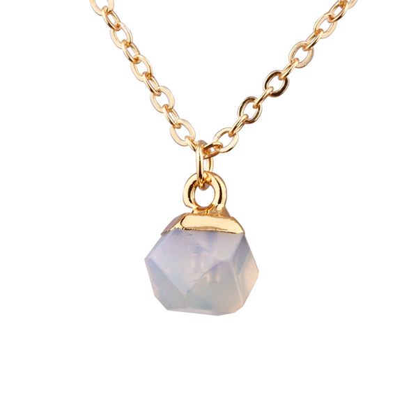 

sculpture opal pendant necklace fashion necklace women jewelry, Silver
