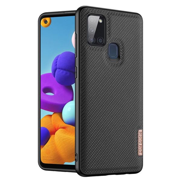 

for samsung galaxy a21s dux ducis fino series pu tpu protective case