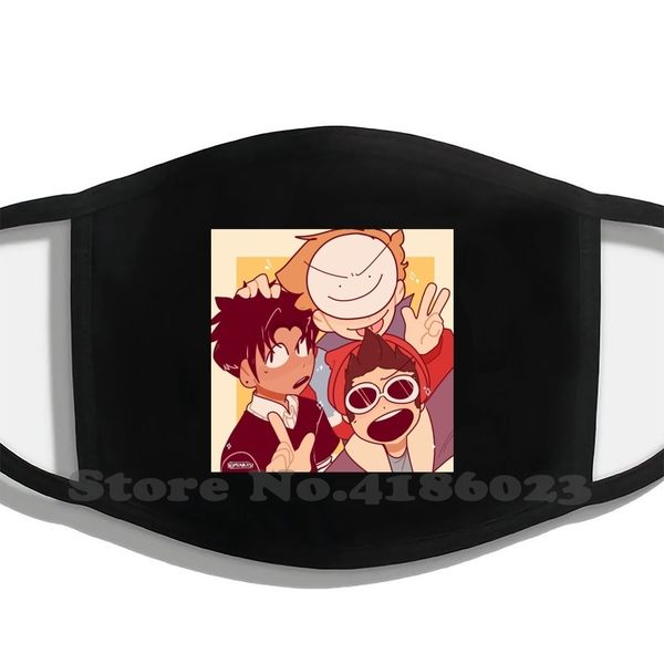

2021 latest black mouth breathable sapnap design newreusable mask new georgenotfound dreamwastaken dream team dreamteam george 9 new 1