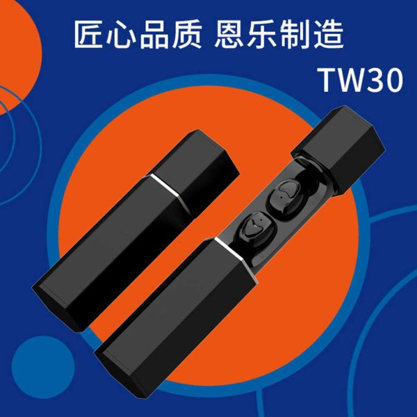 

tw30 bluetooth headset 5.0 ruiyu hexagon wirels black technology