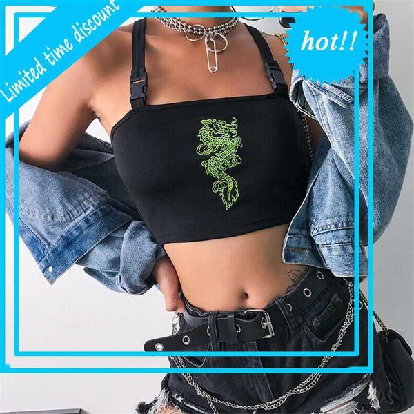 

2021 fashion women summer gesp vest boob tube crop bralet sheer dragon board construction stylish cami tank top, White