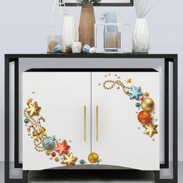 

christmas sticker decoration toilet wall fridge for cupboard glass window home decorations art decals wallpaper mural stickers