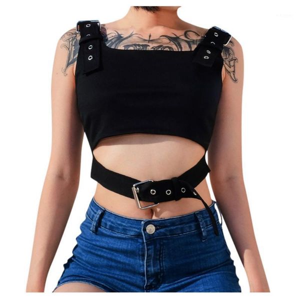 

summer fashion women sleeveless tank cami sleeveless women solid overlap cross sling crop tank vest#g401, White