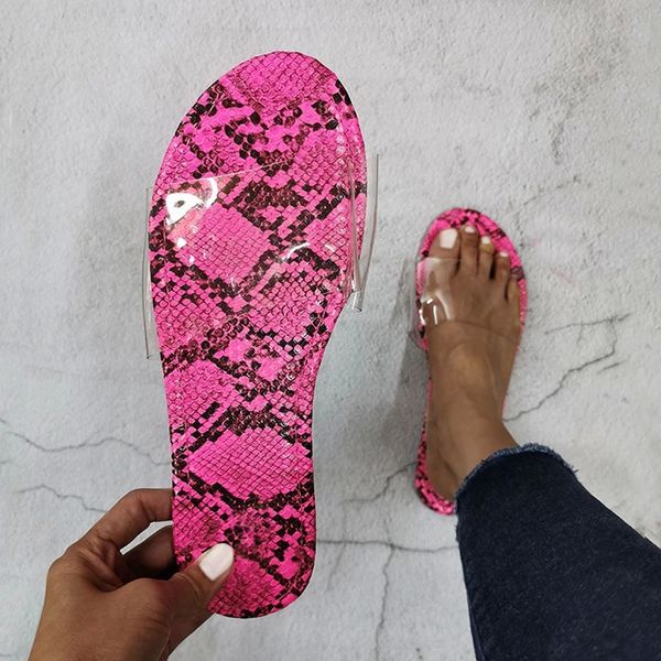 

plus size 41 42 women eva transparent slippers summer outside lady slippers convenience beach shoes flat slides leopard slipper #io4j, Black