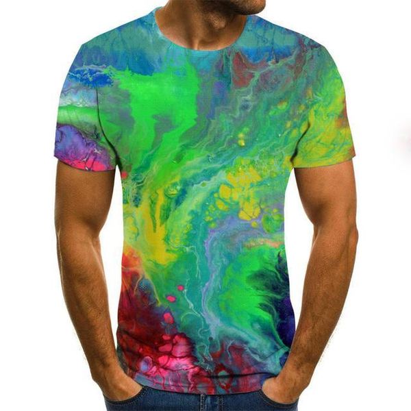 

streamer color pattern printing boys grils 3d print shirts plus size hippie funny men clothing