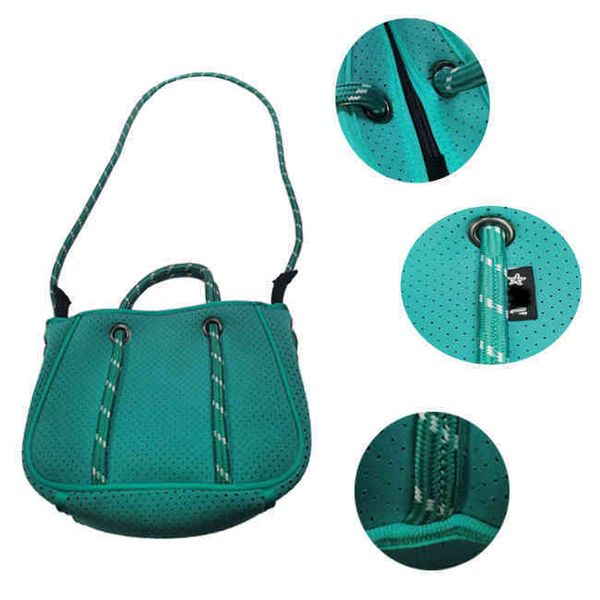 

fashional lady handbag pink neoprene small shoulder bag