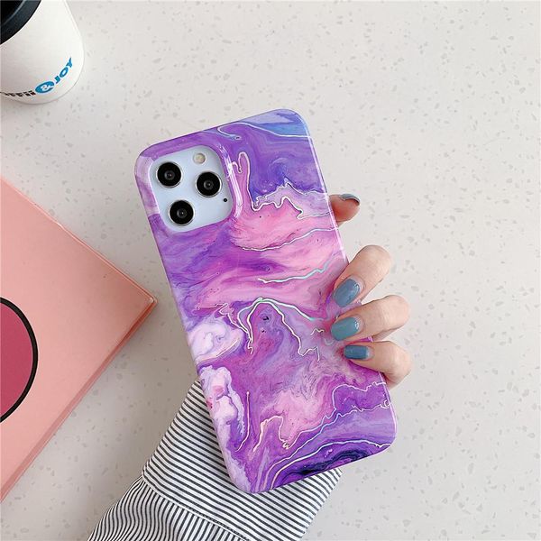 

лазерный постепенное цвет мраморный телефон чехол для iphone 12 11 pro xs max хг x 7 8 plus se 2020 case cover sqcemt home2006